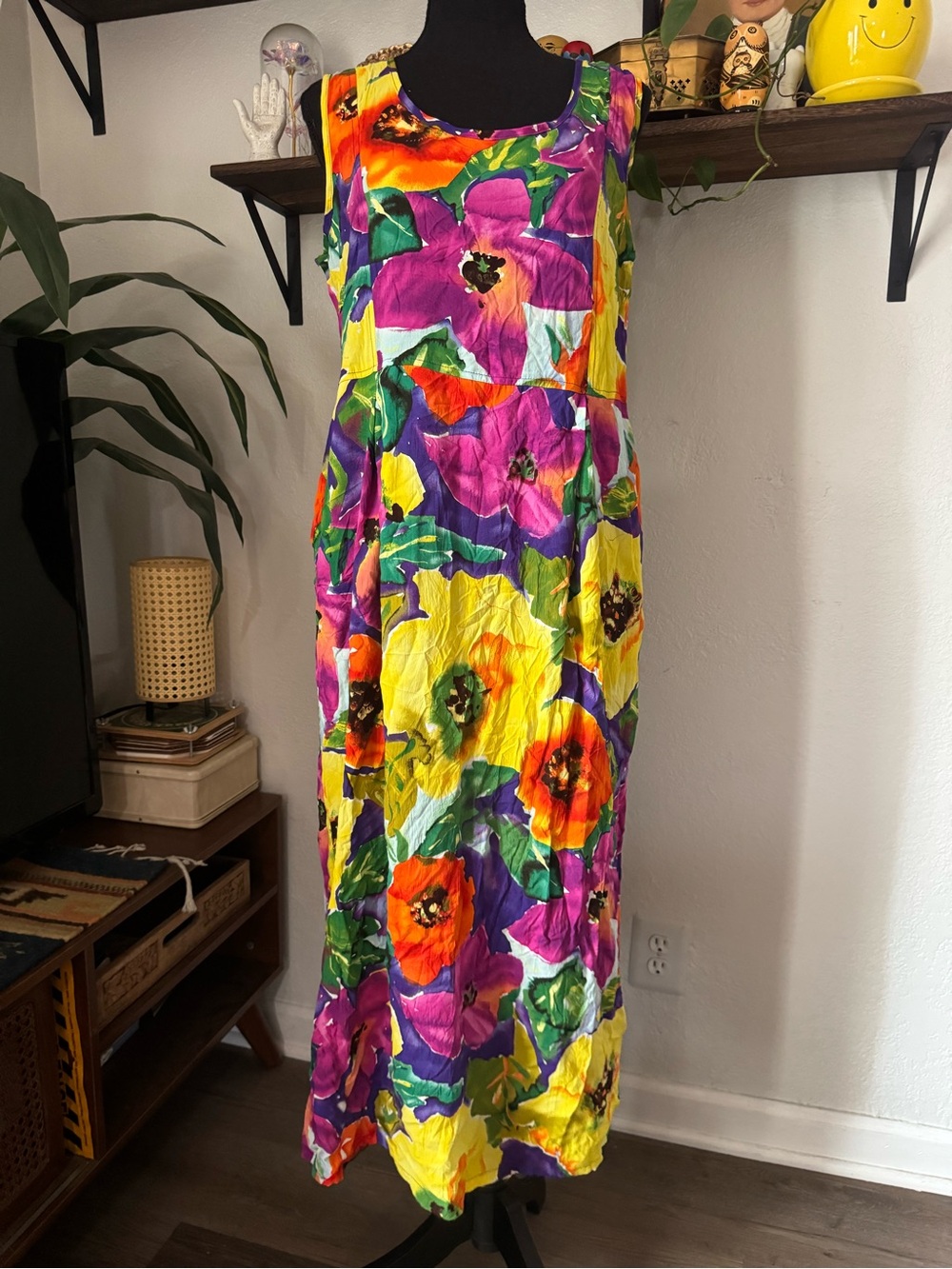 Vintage 90’s Jams World Poppy Floral Maxi Dress